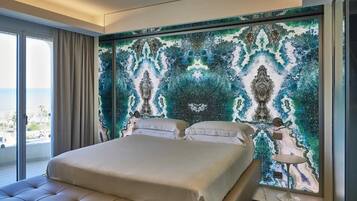 Biancheria da letto di alta qualità, minibar, una cassaforte in camera
