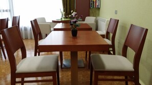 Daily full breakfast (EUR 3 per person)
