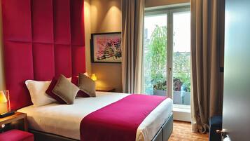 Panoramic Double Room | Frette Italian sheets, premium bedding, down duvets, pillow-top beds