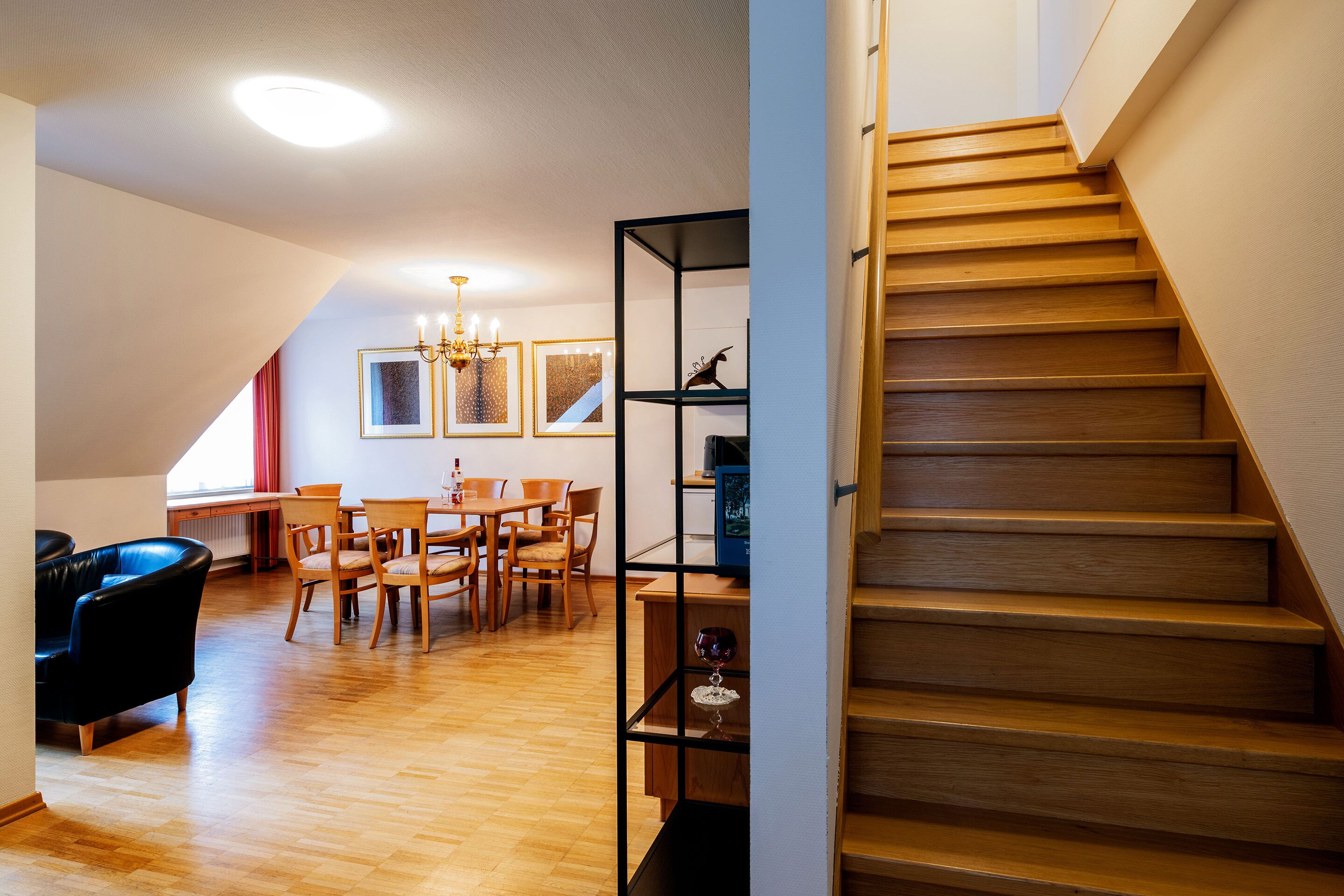 maisonette apartment without balcony | living area | flat-screen tv