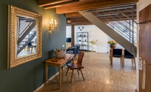 Superior Apartment, 4 Bedrooms, 2 Bathrooms, Resort View | Living area | Flat-screen TV
