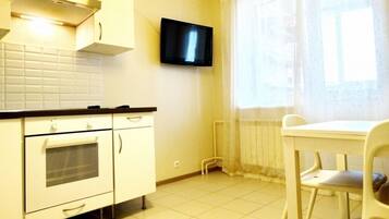 Apartment, 1 Schlafzimmer | Eigene Küche | Kühlschrank, Mikrowelle, Wasserkocher