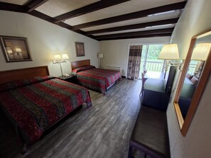 Room, 2 Double Beds, Non Smoking | Iron/ironing board, free cribs/infant beds, rollaway beds, free WiFi