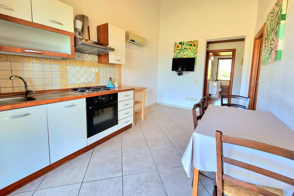 Appartement classique, 1 chambre | Cuisine privée | Réfrigérateur grande capacité avec congélateur, four à micro-ondes
