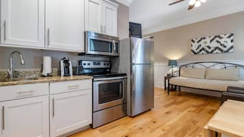 Individually decorated, individually furnished, iron/ironing board