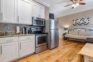 Individually decorated, individually furnished, iron/ironing board