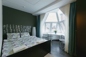 全景双人房, 1 张双人床 | 客房内保险箱、遮光窗帘、隔音、免费 WiFi