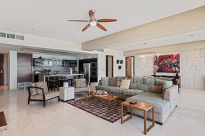 Condo | Living area | Flat-screen TV, DVD player