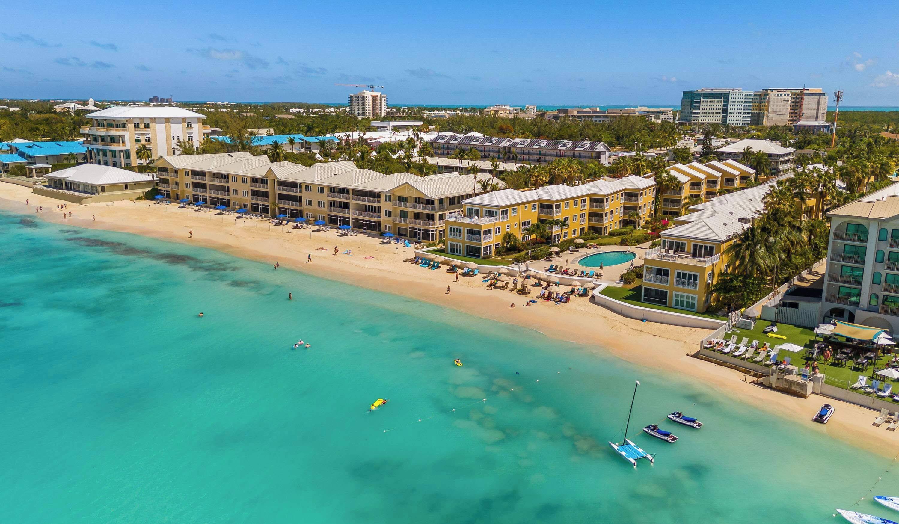 On the beach, beach towels