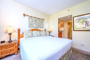 2 bedrooms, premium bedding, iron/ironing board, travel cot