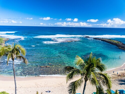 Suora merinäköala Beach Level 4-vuode Villa 102-103 at Turtle Bay!
