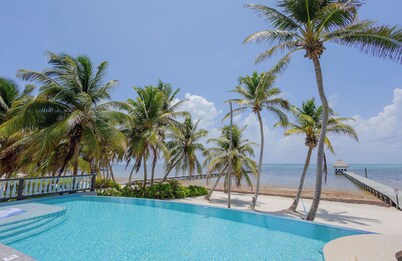 An unBELIZEable home...Barefoot beachfront luxury!