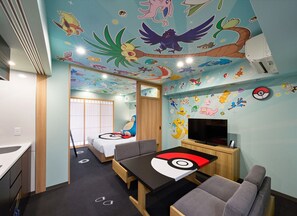 Habitación, para no fumadores (Pokémon ROOM) | Ropa de cama hipoalergénica y caja de seguridad en la habitación 