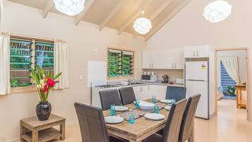 Villa, 2 Bedrooms | Private kitchen | Full-sized fridge, microwave, oven, stovetop