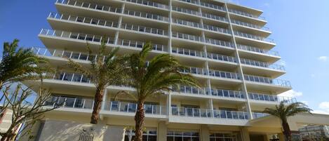 Majoituspaikan julkisivu