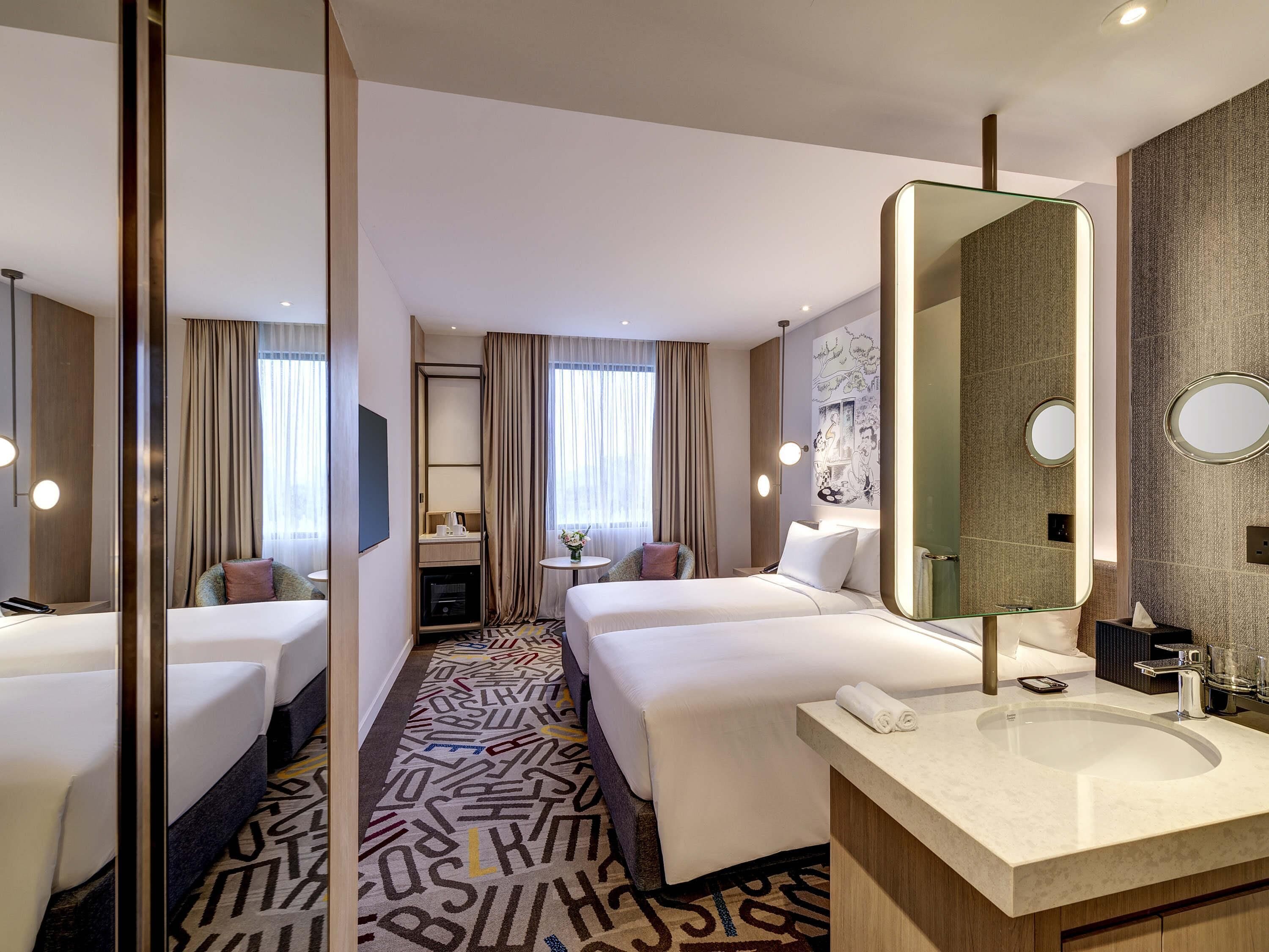 1 habitación, caja de seguridad en la habitación y cortinas blackout 