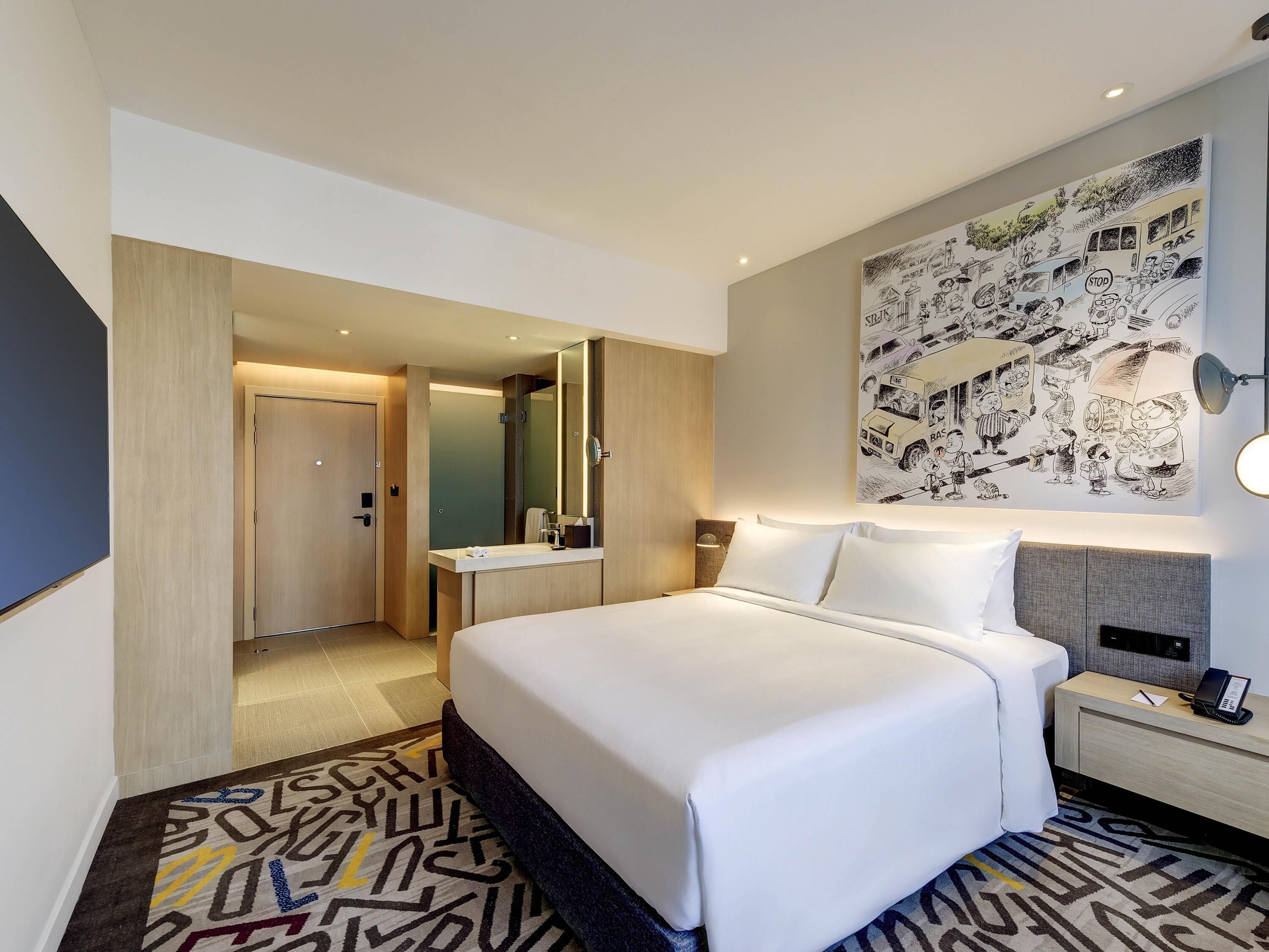 1 habitación, caja de seguridad en la habitación y cortinas blackout 