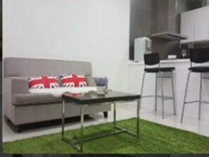 Appartamento Exclusive, 1 camera da letto, vista piscina (2) | Soggiorno | TV