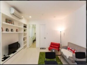 Appartamento Exclusive, 1 camera da letto, vista piscina (2) | Soggiorno | TV