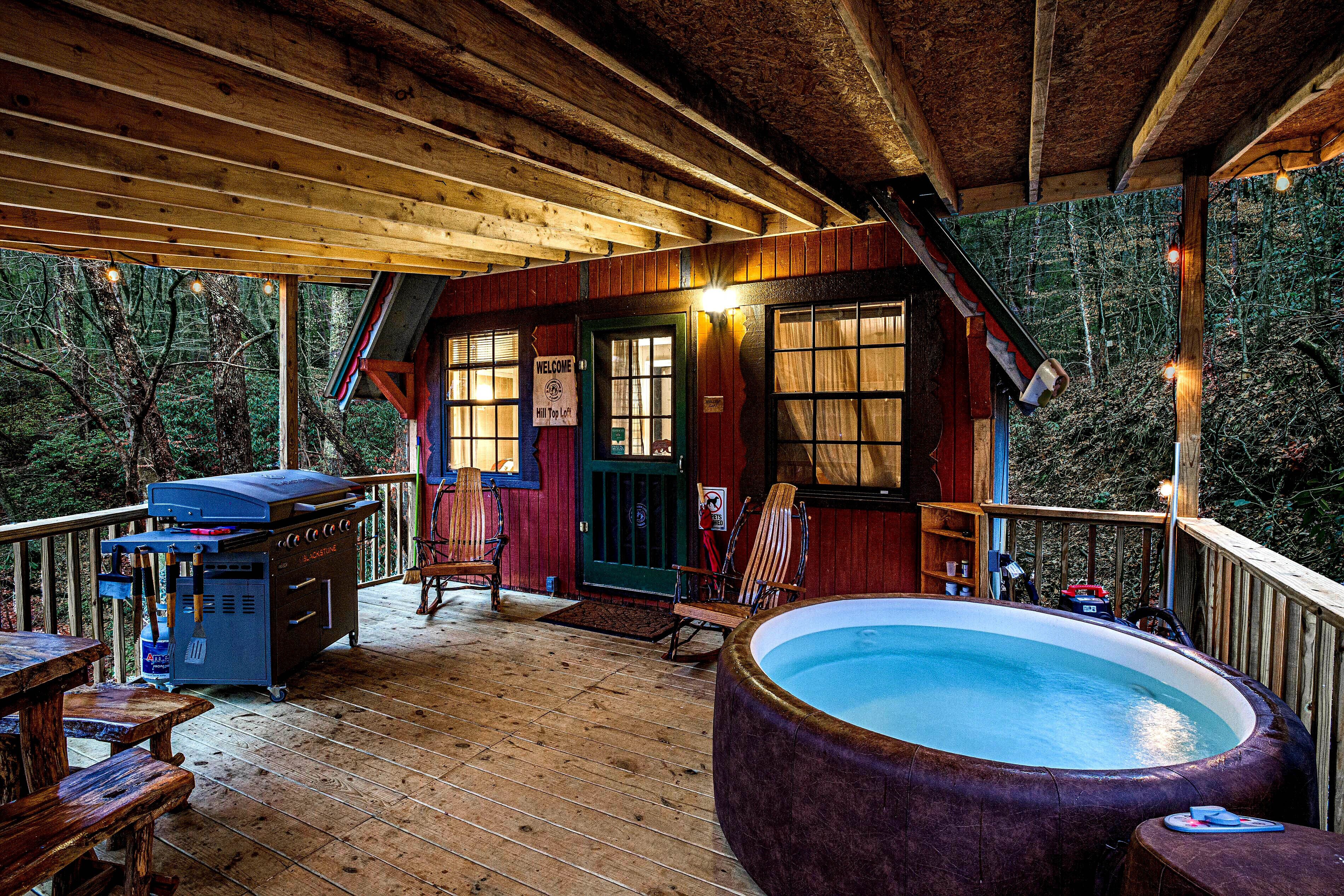 Private spa tub