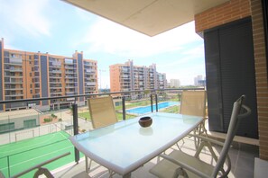 Apartment, 3 Bedrooms, Terrace, Partial Sea View | Terrace/patio - Apt. CasaTuris Residencial San Juan (Alicante)