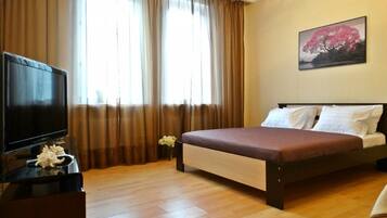 Apartment | Bügeleisen/Bügelbrett, Zustellbetten, kostenloses WLAN, Bettwäsche