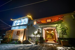 Front of property – evening/night