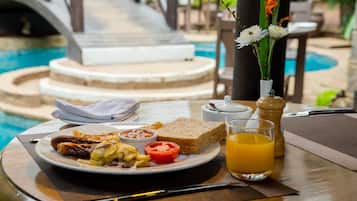 Daily continental breakfast for a fee