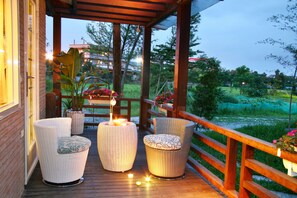 Classic Quadruple Room, Mezzanine | View from room - Spring Villa (Dongshan)