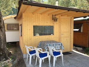 Basic Bungalow, 1 Bedroom, Shared Bathroom (3 pax) | Terrace/patio