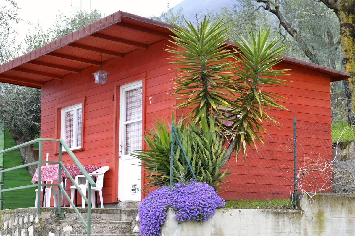 Basic-Bungalow, 1 Schlafzimmer, Gemeinschaftsbad (2 pax) | Terrasse/Patio