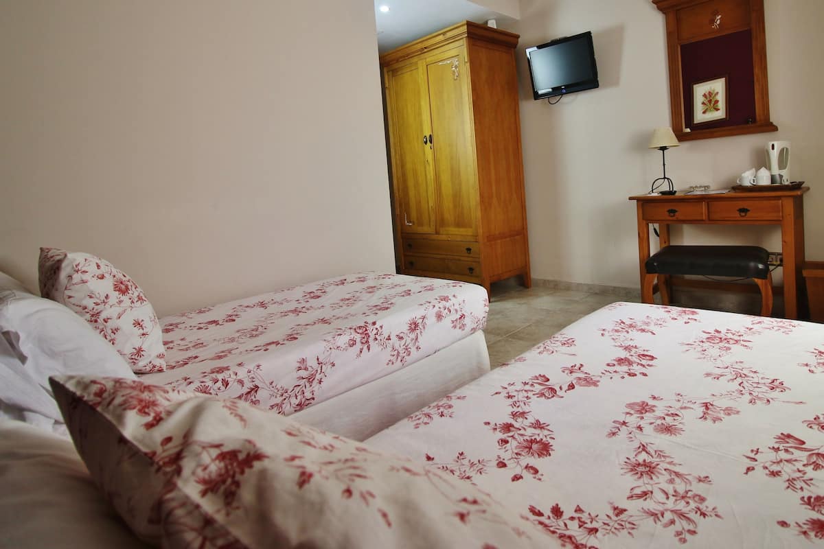 Habitación clásica con 2 camas individuales, 2 camas individuales, baño privado | Escritorio, wifi gratis y ropa de cama
