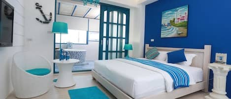 Chambre luxueuse double | Bureau, rideaux dâobscurcissement, systĂšme dâinsonorisation
