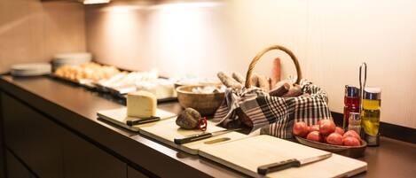 Daily buffet breakfast (EUR 14 per person)