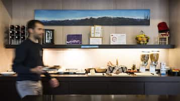 Daily buffet breakfast (EUR 14 per person)
