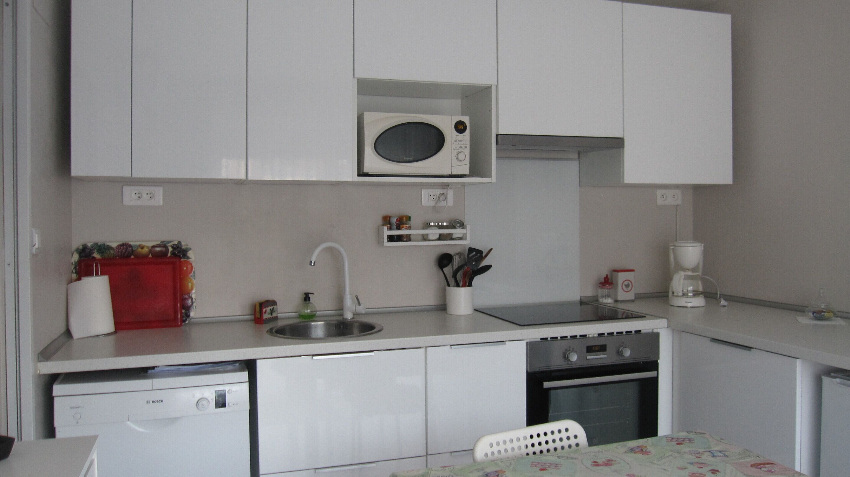 Appartement, en-suite badkamer, uitzicht op tuin | Privékeuken
