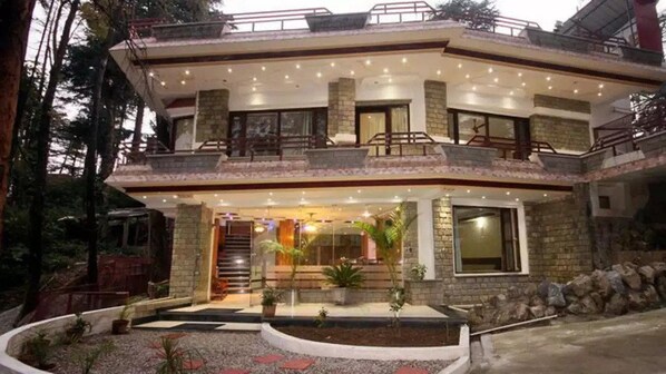 Front of property – evening/night