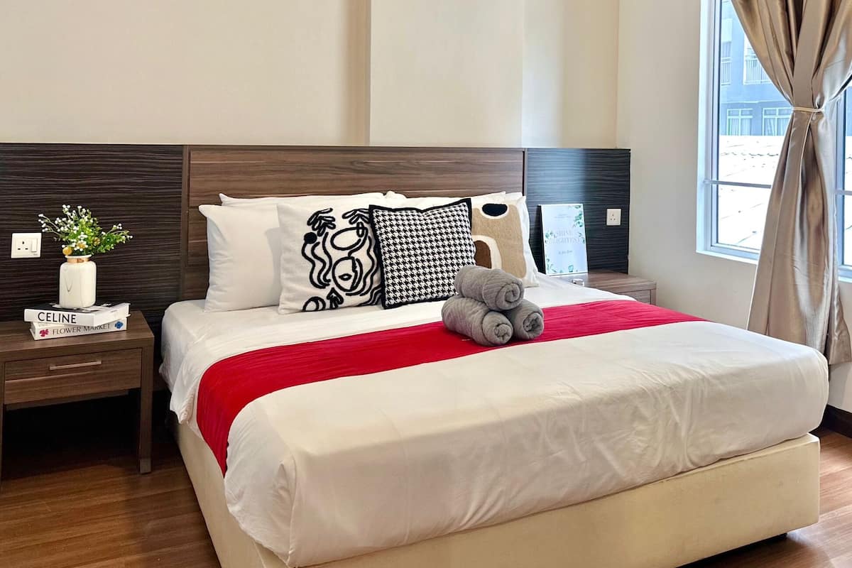 1 bedroom, desk, soundproofing, iron/ironing board