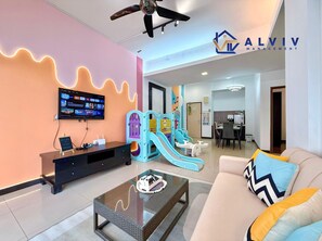 Appartement Familial, 3 chambres | Coin séjour