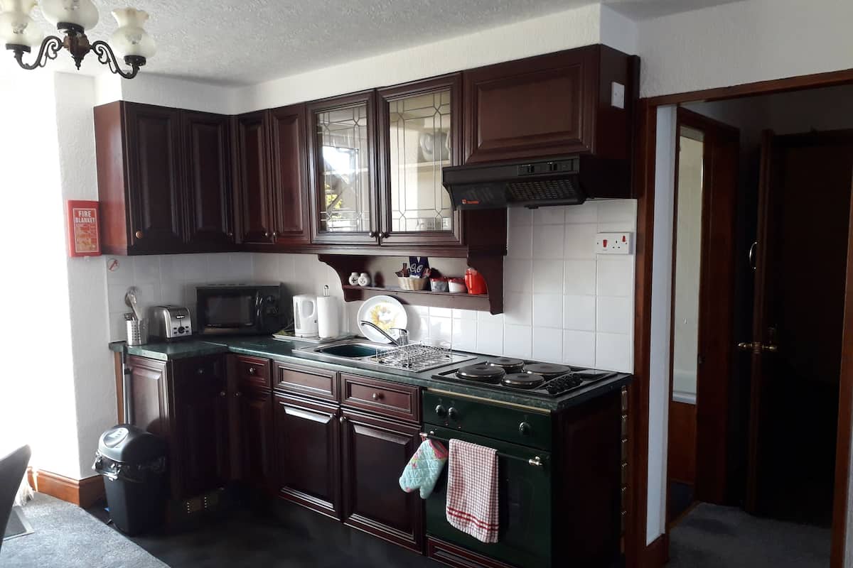 Apartment, 1 Bedroom | Private kitchen | Fridge, microwave, electric kettle, cookware/dishes/utensils