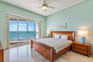 Familienapartment, 2 Schlafzimmer, Meerblick | Ausblick vom Zimmer