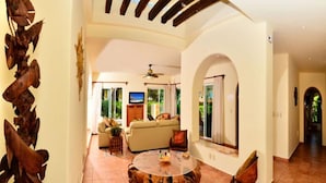 Signature Villa, Private Pool, Partial Ocean View | Living area | TV, DVD player - Mar y Sol Villa by ChezPlaya (Playa del Carmen)