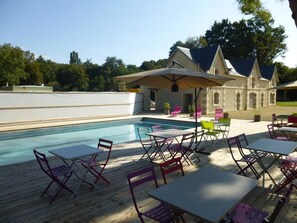 Seasonal outdoor pool - Château de Baillant (Saint-Martin-la-Pallu)