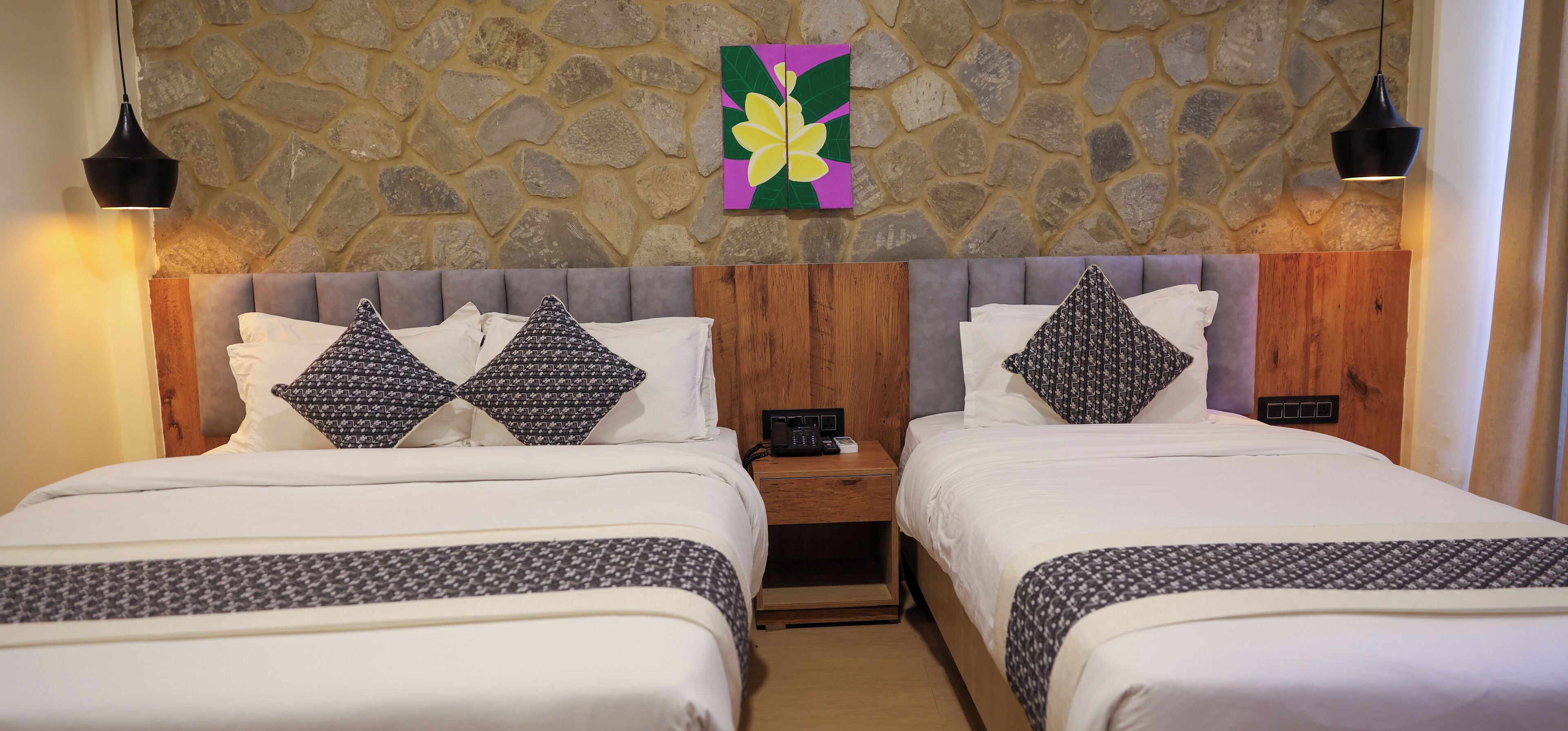 Familierom | 1 soverom, sengetøy av topp kvalitet, minibar og safe på rommet