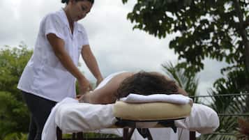 Body treatments, body scrubs, facials, manicures and pedicures