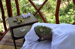Body treatments, body scrubs, facials, manicures and pedicures