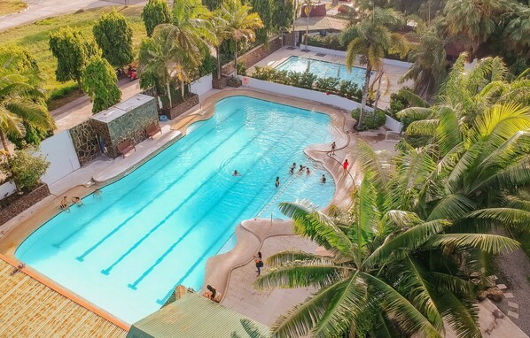 2 outdoor pools, open 7 AM to 6:00 PM, pool umbrellas, sun loungers - Nature's Village Resort (Talisay)