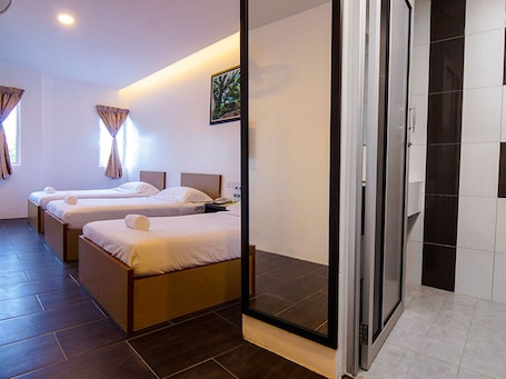 Triple Suite | Desk, soundproofing, iron/ironing board, rollaway beds