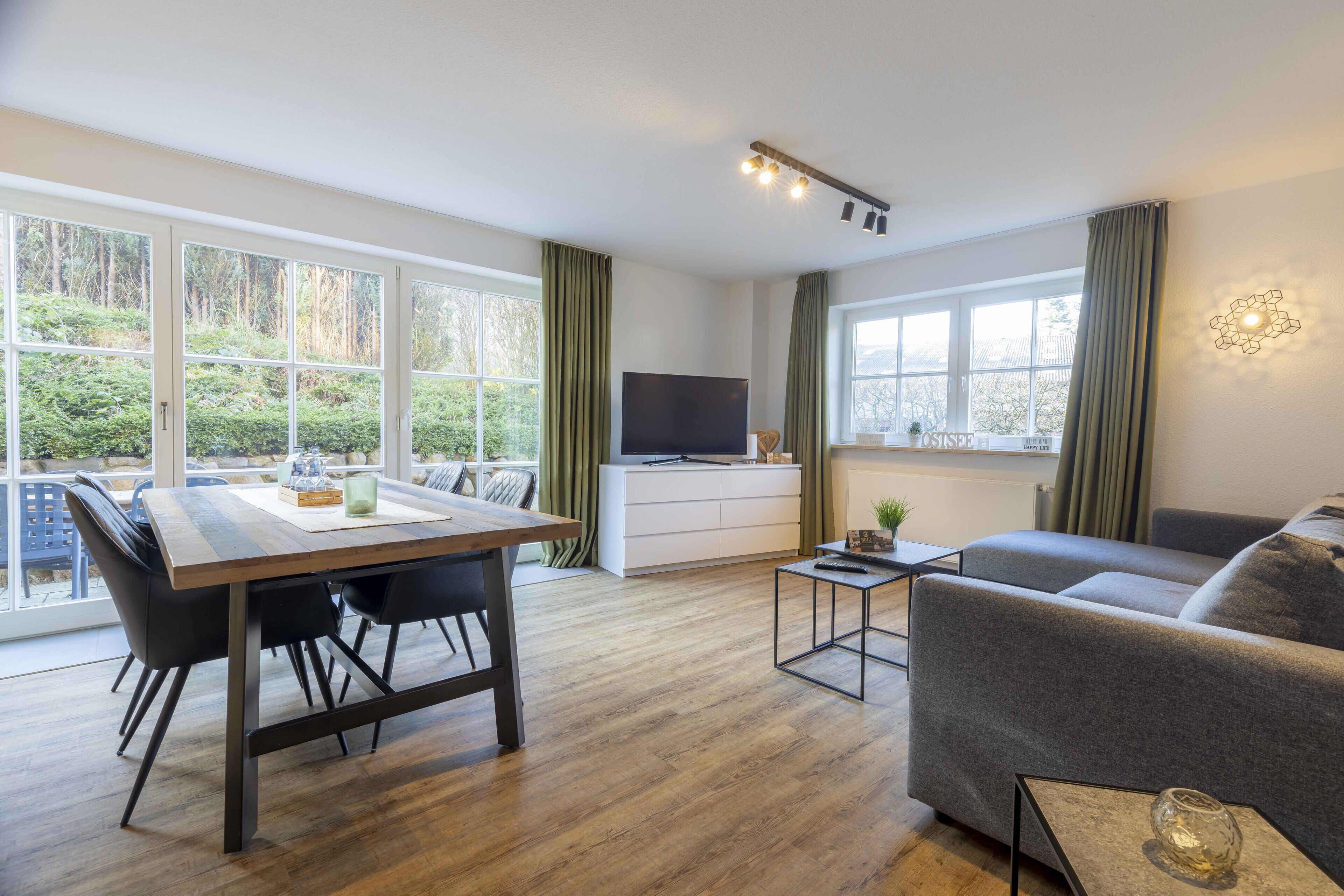 apartment, terrace | living area | flat-screen tv