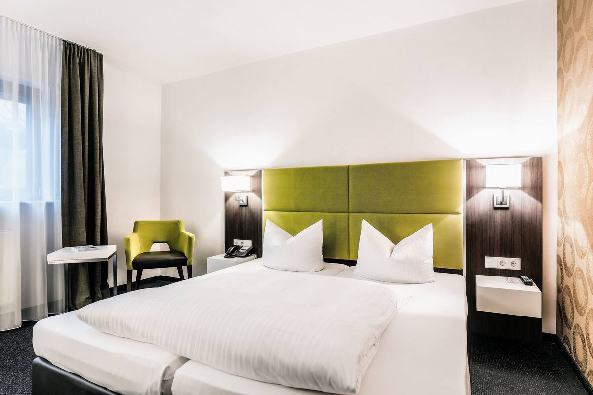 comfort double room | hypo-allergenic bedding, down duvets, minibar, in-room safe